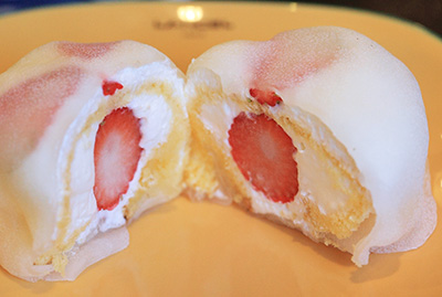 ショートケーキを丸ごと 洋菓子屋さんの いちご大福 長崎街道シュガーロード